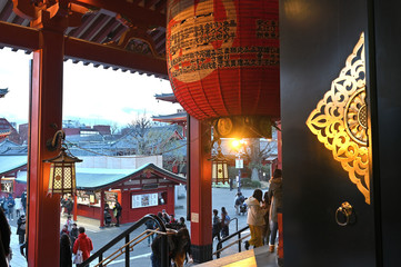 A beautiful corner in Sensoji-ji temple Asakusa, Tokyo