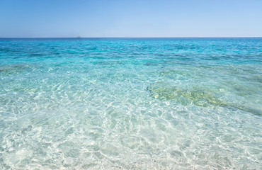 Clear azure coloured sea water, Sardinia, Italy