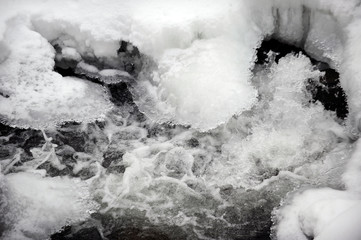 chute en hiver