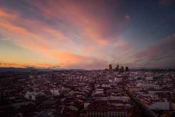 Sunset in Madrid