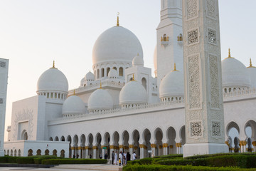 Obraz premium Sheikh Zayed Grand Mosque, Abu Dhabi, UAE.