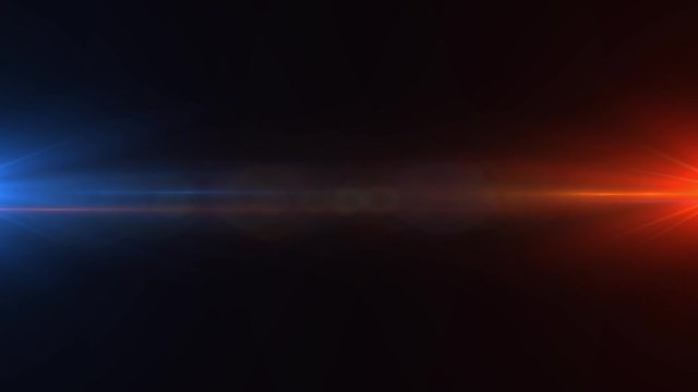 Footages of Blue and Orange Red Flares on dark and black background