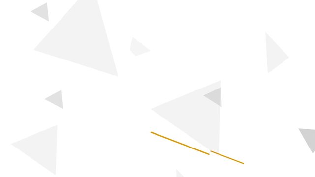 Footages of Triangles Spian and Rotates on white background