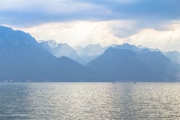 Geneva lake panorama, Switzerland