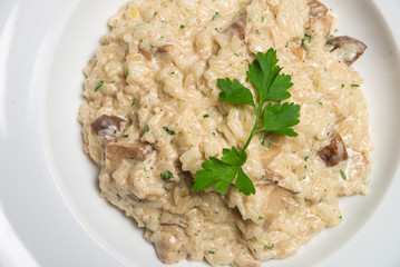 food on plate at restaurant