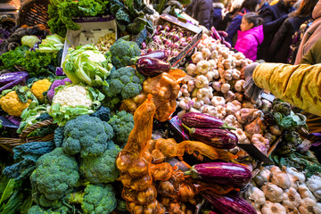 Winter vegetables at Borough Market