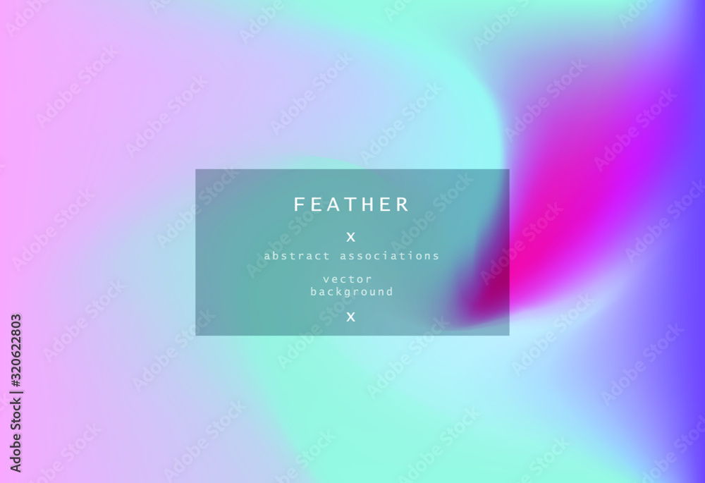 Poster abstract iridescent background with colorful pastel stains.