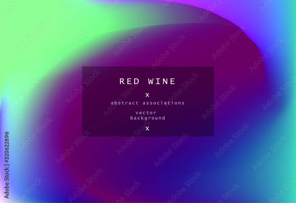 Poster abstract iridescent background with colorful pastel stains.