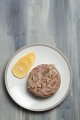 jellied meat, gelatin