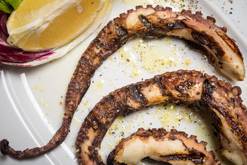 food on plate at restaurant