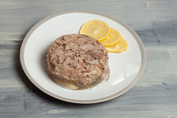 jellied meat, gelatin