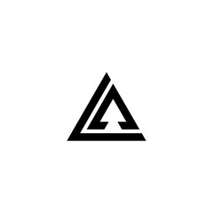 la letter vector logo abstract