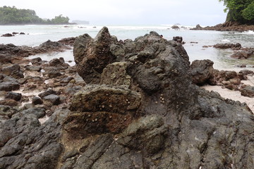 Rocks on Beach Shore
