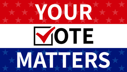 USA Elections background. Banner for US elections, voting concept vector illustration.