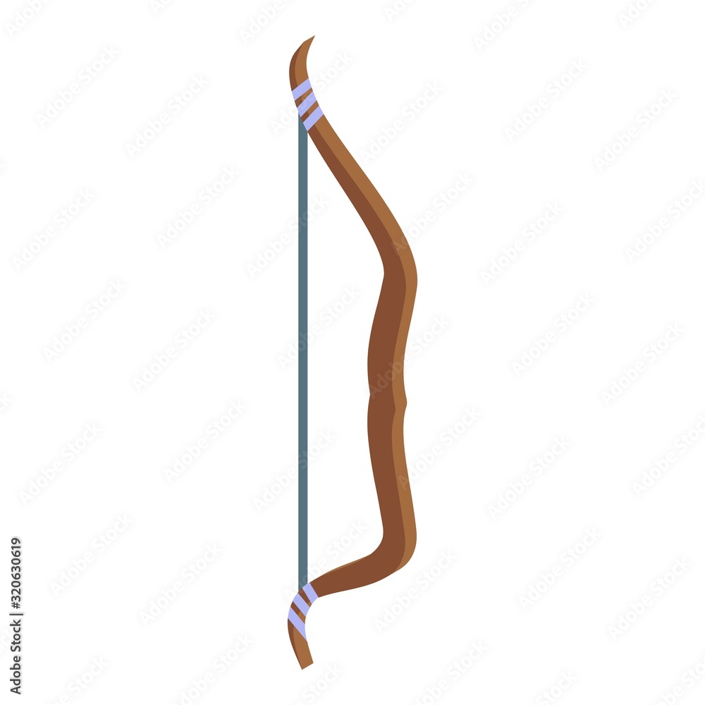 Poster ninja bow icon. isometric of ninja bow vector icon for web design isolated on white background