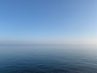 Obraz premium Blue sea and sky, natural colors