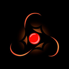 Magic black Triskelton