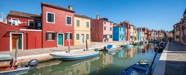 Colorful houses on the island of Burano