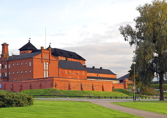 Fototapeta na wymiar Famous medieval fortress and former prison in Hameenlinna, Suomi