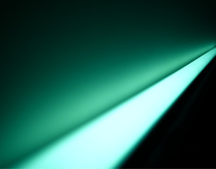 Diagonal green neon lamp background