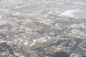 Ice on river.