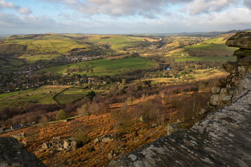 Fototapeta na wymiar Derbyshire Peak District landscape scenery