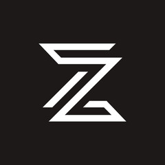 Z letter liner logo design	 - obrazy, fototapety, plakaty