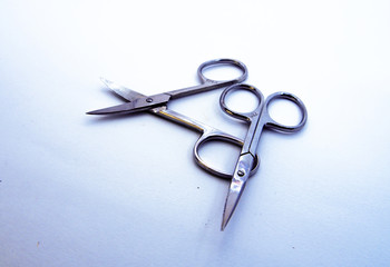scissors on white background