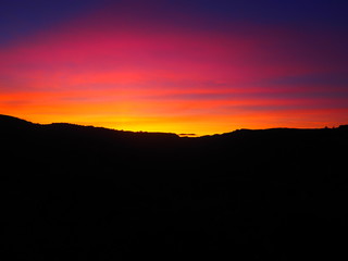 Crepúsculo multicolor en el Maestrazgo