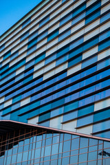 Facades of modern buildings