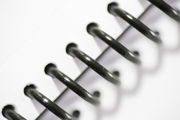 ring binder background macro - close up ring binder