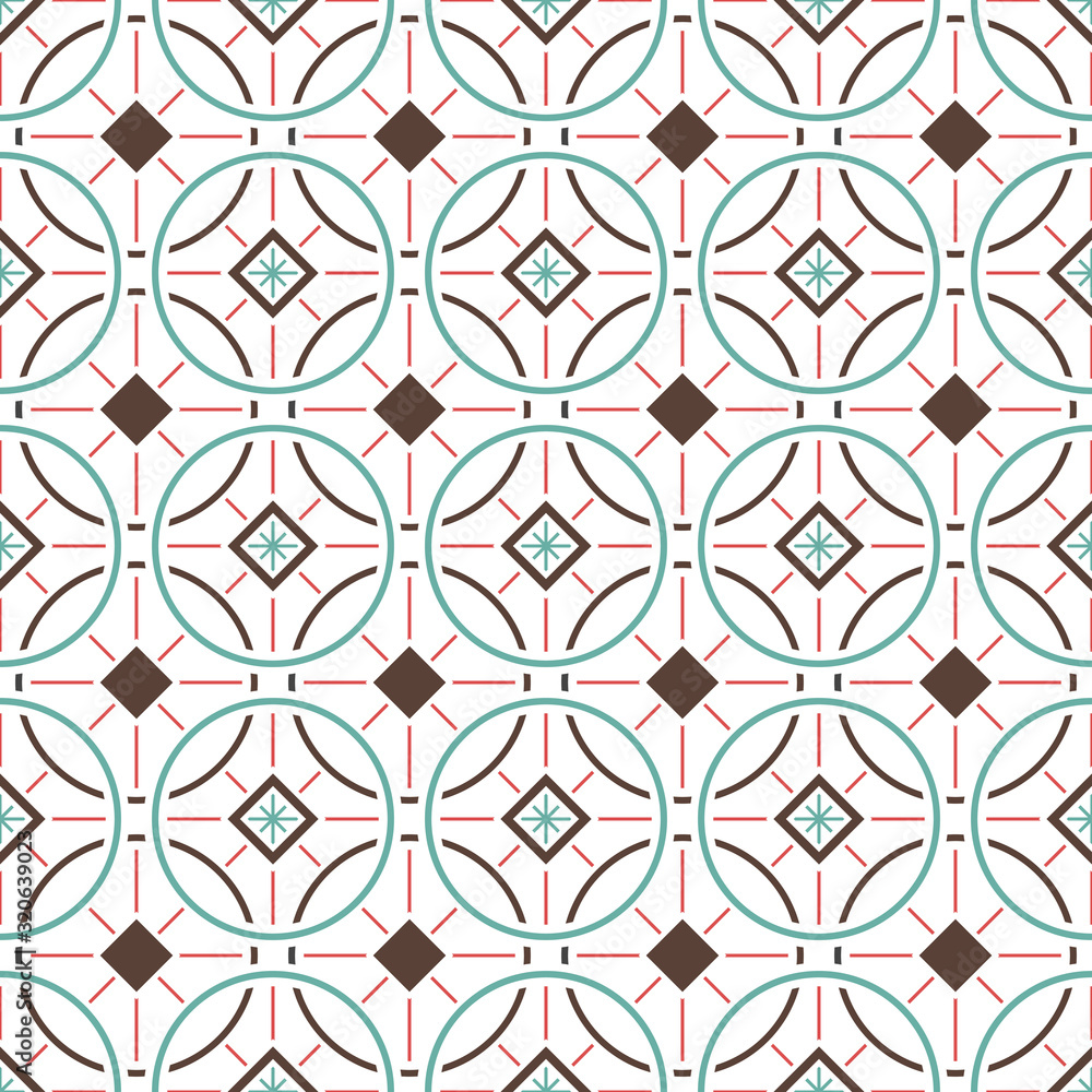 Poster seamless geometric monochrome vector pattern. abstract seamless background for your design.