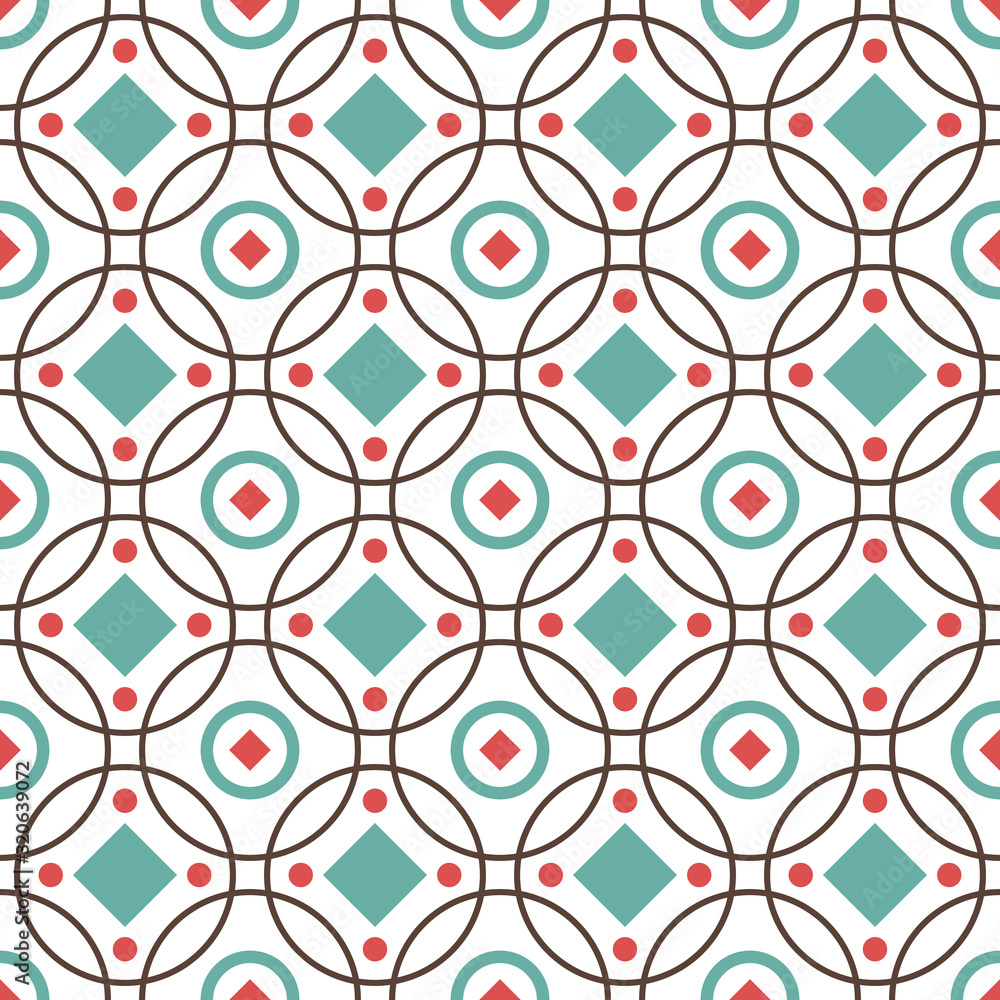 Aufkleber seamless geometric monochrome vector pattern. abstract seamless background for your design.