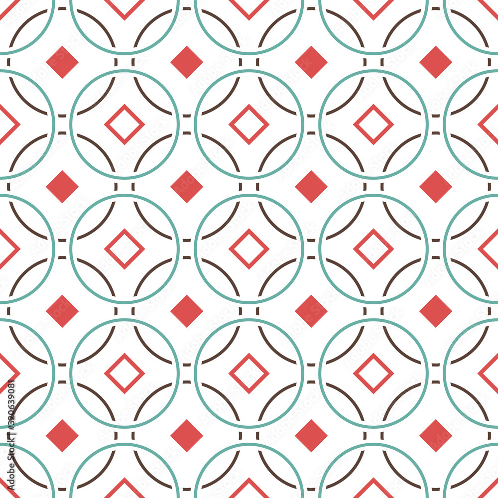 Aufkleber seamless geometric monochrome vector pattern. abstract seamless background for your design.