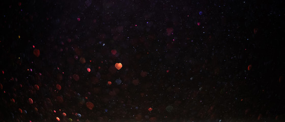 Valentine's day abstract background, heart shape bokeh