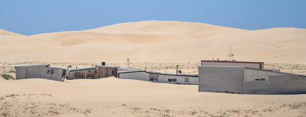 Tin City, situated on Stocketon beach, Newcaslte, Australia