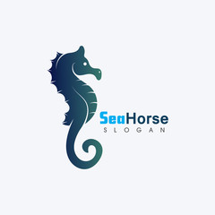 Sea horse icon Logo and symbol template vector design