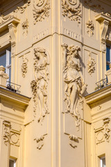 Fototapeta na wymiar Part of building in Zagreb, Croatia