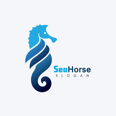 Sea horse icon Logo and symbol template vector design © arif23