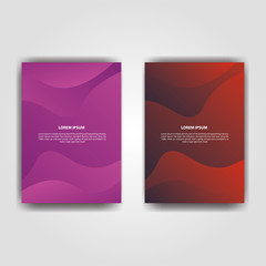 abstract flyer cover background design template in a4 size