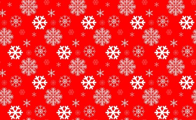 Snow winter holiday background. Snowflakes texture. Gentle seamless pattern. Christmas snowfall icon ornament.