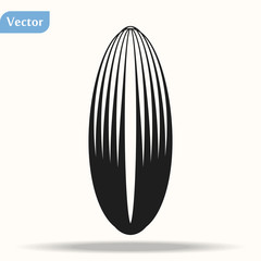 Muscle icon black color on white background. eps 10