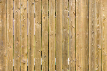 Wooden yellow background for sites and layouts. Fence made of even thin boards.