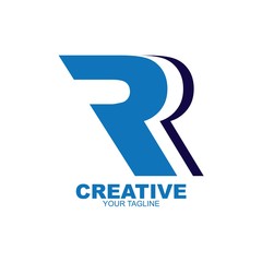 Initial letter R vector logo design, creative , vector illustration