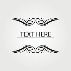 Greeting card with vintage ornament. Vector template floral decorativ ornament