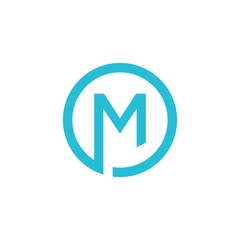 M logo vector icon template