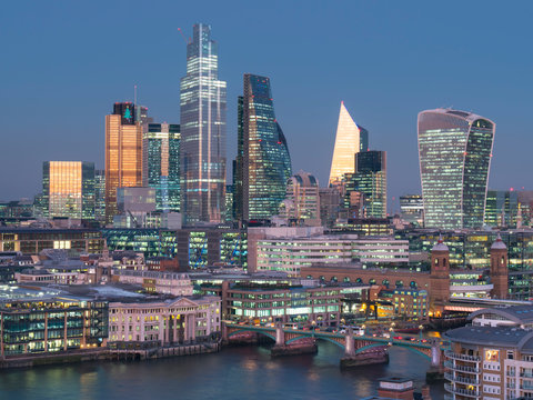 City Of London, Square Mile, Image Shows Completed 22 Bishopsgate Tower, London