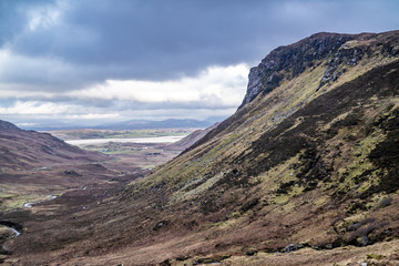 Naklejka premium Granny's pass is close to Glengesh Pass in Country Donegal, Ireland.