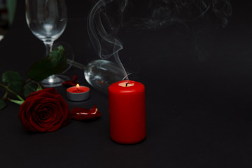 Obraz premium Background arranged for lovers' day and for congratulations.