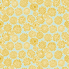 A pastel yellow dandelion flowers seamless vector pattern. Girly summertime surface print design.